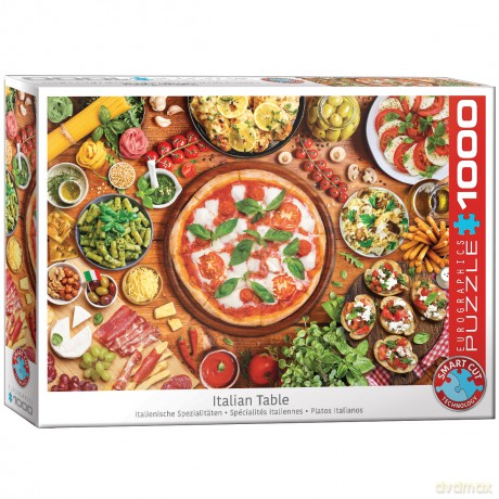 EUROGRAPHICS 1000 el. Stół włoski 6000-5615 [PUZZLE]