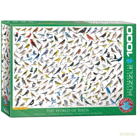 EUROGRAPHICS 1000 el. Świat ptaków 6000-0821 [PUZZLE]