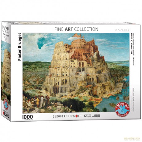 EUROGRAPHICS 1000 el. Wieża Babel, Pieter Bruegel 6000-0837 [PUZZLE]