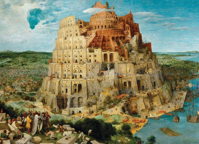 EUROGRAPHICS 1000 el. Wieża Babel, Pieter Bruegel 6000-0837 [PUZZLE]