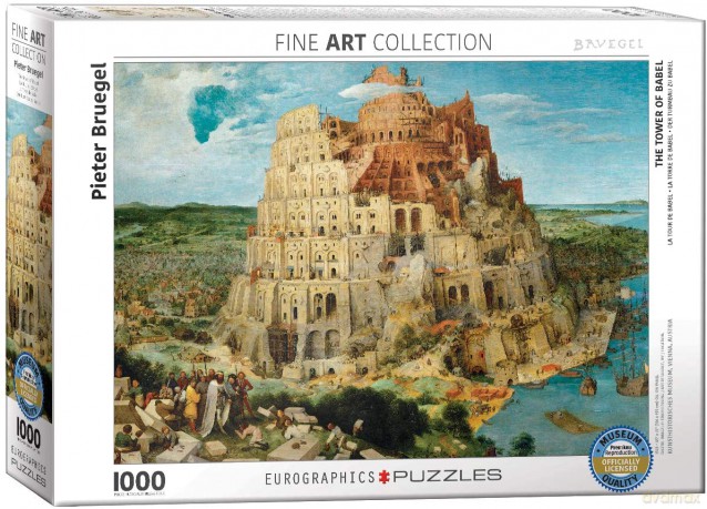 EUROGRAPHICS 1000 el. Wieża Babel, Pieter Bruegel 6000-0837 [PUZZLE]