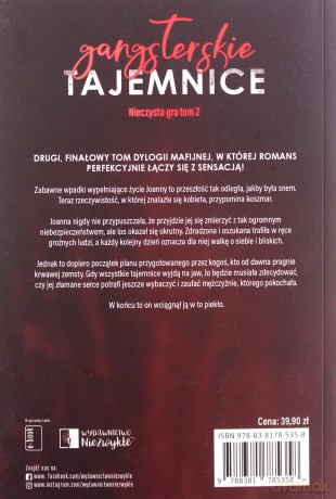 Gangsterskie tajemnice. Nieczysta gra (Tom 2) - Meg Adams [KSIĄŻKA]