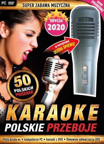 Karaoke polskie przeboje z mikrofonem pc-dvd edycja 2020