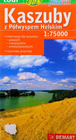 Kaszuby z Półwyspem Helskim. Mapa turystyczna 1:75000. Plastik [KSIĄŻKA]