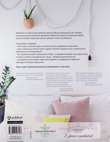 Makrama dla początkujących i nie tylko. 24 inspirujące projekty - Amy Mullins, Marnia Ryan-Raison [KSIĄŻKA]