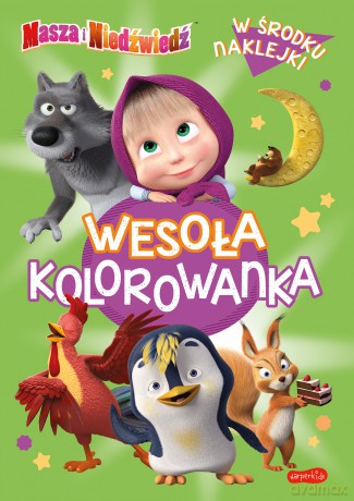 Masza i Niedźwiedź. Wesoła kolorowanka [KSIĄŻKA]