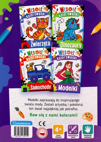 Modelki. Wesołe kolorowanki - Sylwia Kajdana [KSIĄŻKA]