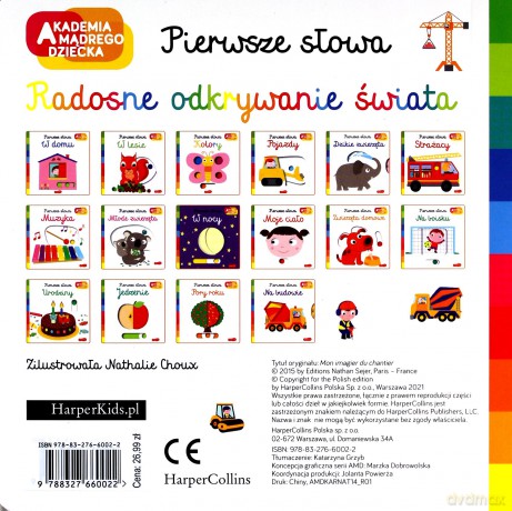 Na budowie. Akademia mądrego dziecka. Pierwsze słowa - Nathalie Choux [KSIĄŻKA]