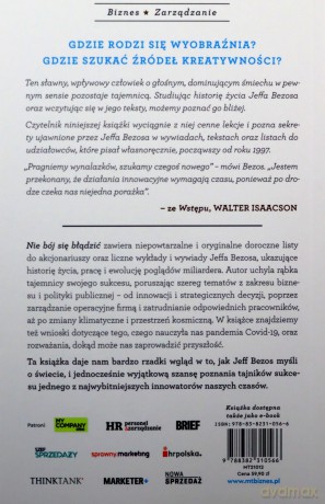 Nie bój się błądzić. Tajemnice sukcesu Jeffa Bezosa - Jeff Bezos [KSIĄŻKA]