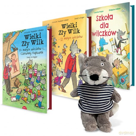 Pakiet Wielki zły wilk + maskotka - Christine Naumann-Villemin, David B. Draper, Gregoire Mabire [KSIĄŻKA]