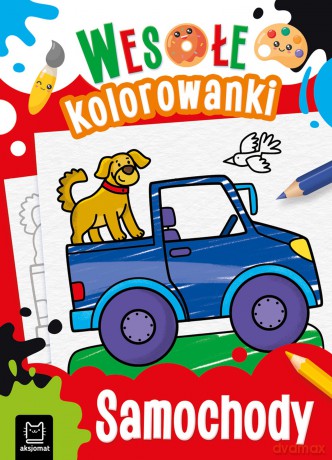 Samochody. Wesołe kolorowanki - Sylwia Kajdana [KSIĄŻKA]