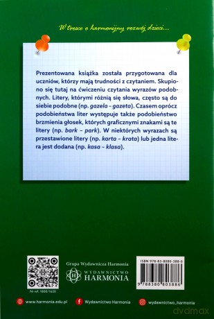 Wyrazy łudząco podobne Ćwiczenia w czytaniu - Magdalena Hinz [KSIĄŻKA]