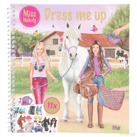Zestaw Dress me up Miss Melody z naklejkami 11498A