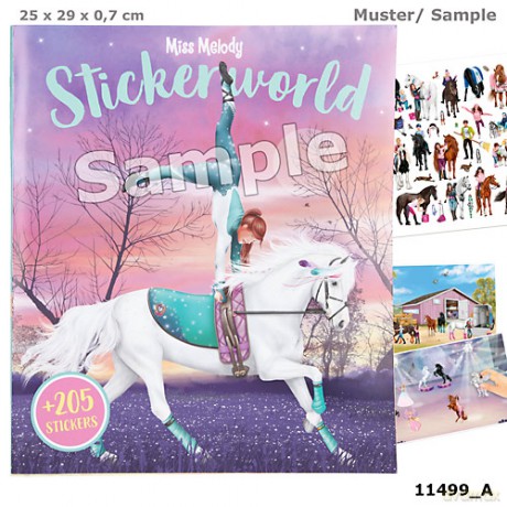 Zestaw z naklejkami Miss Melody 11499A