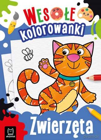 Zwierzęta. Wesołe kolorowanki - Sylwia Kajdana [KSIĄŻKA]