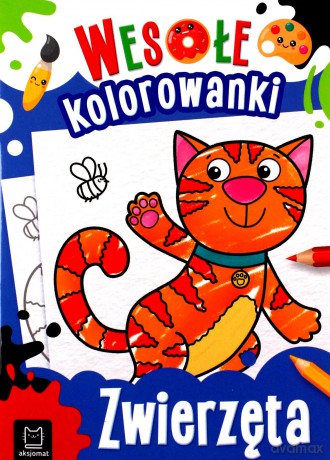 Zwierzęta. Wesołe kolorowanki - Sylwia Kajdana [KSIĄŻKA]