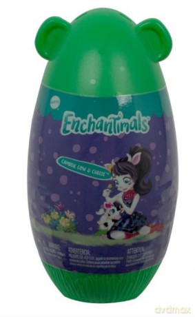 Laleczka Enchantimals Jajko Zielone - krówka