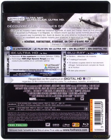 X: First Class (X-Men: Pierwsza klasa) [Blu-Ray 4K]+[Blu-Ray]