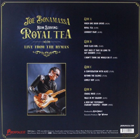Joe Bonamassa: Now Serving Royal Tea Live From The Ryman (Transparent) [2xWinyl]