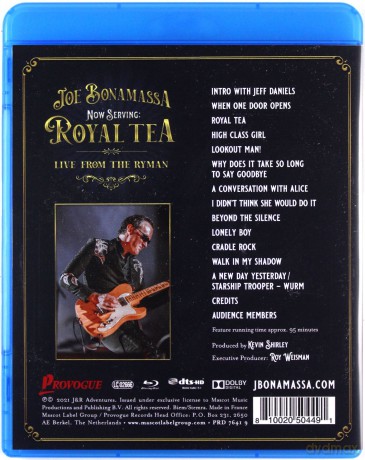Joe Bonamassa: Now Serving Royal Tea Live From The Ryman [Blu-Ray]