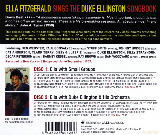 Ella Fitzgerald: Sings Duke Ellington Song Book [2CD]