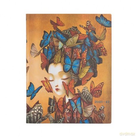 Kalendarz książkowy 2022 Madame Butterfly VER 18m Flexis [KALENDARZ]