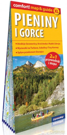Pieniny i Gorce laminowany map&guide 2w1: przewodnik i mapa