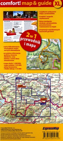Pieniny i Gorce laminowany map&guide 2w1: przewodnik i mapa