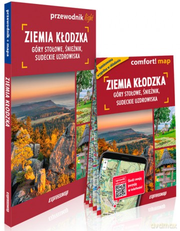Ziemia kłodzka Góry Stołowe Śnieżnik sudeckie uzdrowiska light przewodnik + mapa [KSIĄŻKA]