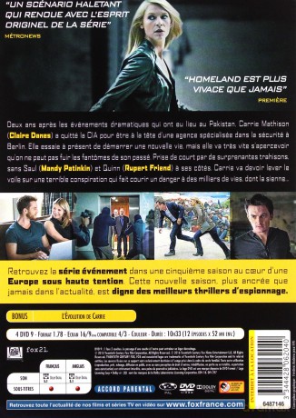Homeland Season 5 [4DVD]