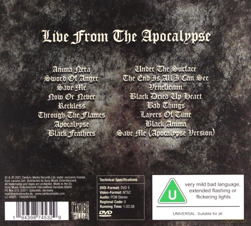 Lacuna Coil: Live From The Apocalypse [CD]+[DVD]
