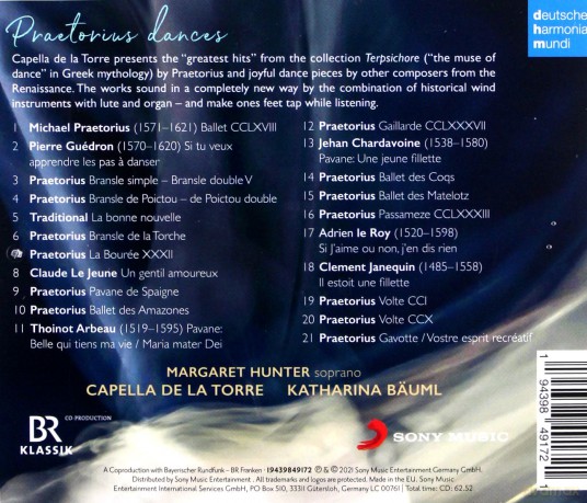 Capella de la Torre: Praetorius dances [CD]