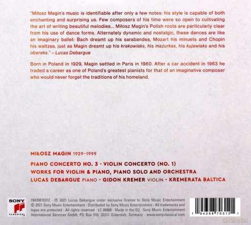 Lucas Debargue: Zal - The Music of Milosz Magin [CD]