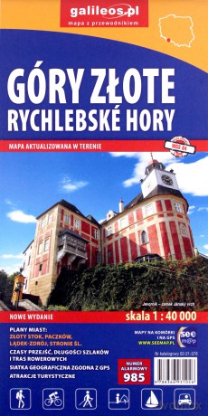 Góry Złote i Rychlebskie Hory - mapa - 1:40 000
