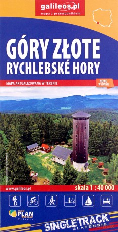 Góry Złote i Rychlebskie Hory - mapa - 1:40 000