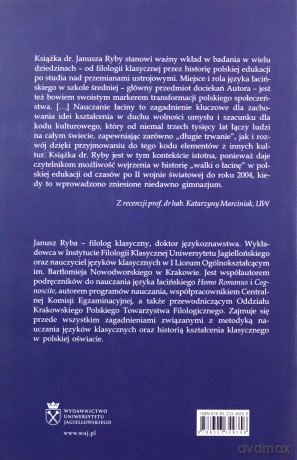 Język łaciński w średniej szkole ogólnokształcącej w latach 1945-2004 - Janusz Ryba [KSIĄŻKA]