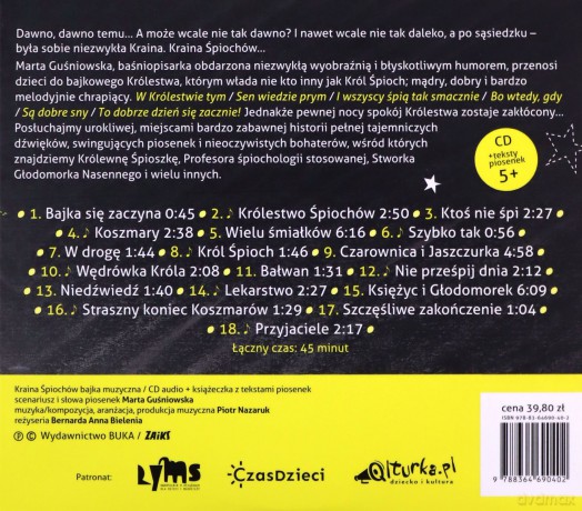 Kraina Śpiochów bajka muzyczna - Marta Guśniowska [AUDIOBOOK]