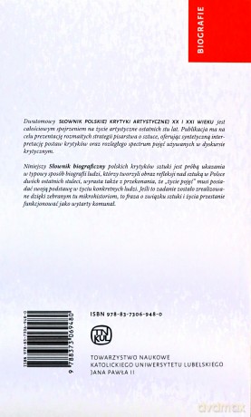 Słownik polskiej krytyki artystycznej XX i XXI wieku, (Tom I-II) [KSIĄŻKA]