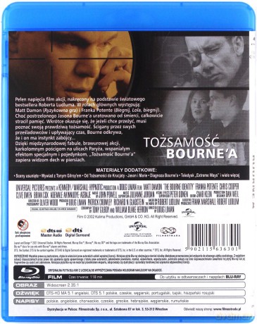 Tożsamość Bourne'a (Platinum Collection) [Blu-Ray]