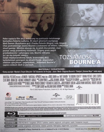 Tożsamość Bourne'a (Platinum Collection) [Blu-Ray]