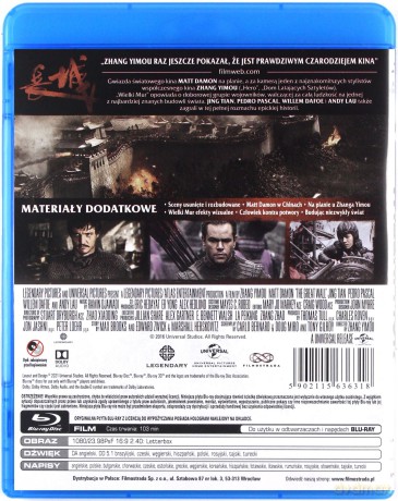 Wielki Mur (Platinum Collection) [Blu-Ray]