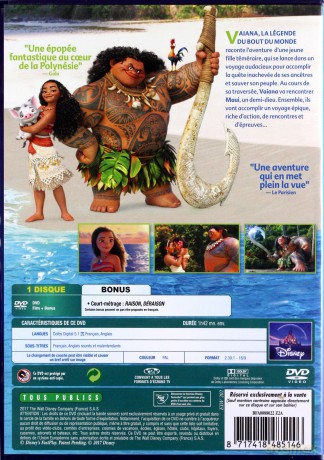 Moana (Vaiana: Skarb oceanu) (Disney) [DVD]