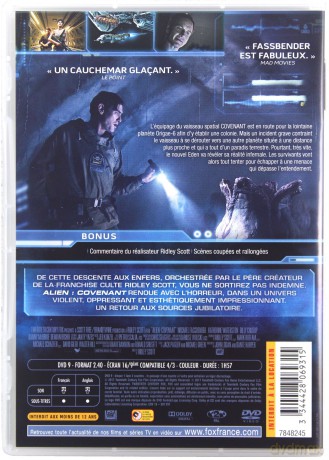 Alien: Covenant (Obcy: Przymierze) [DVD]