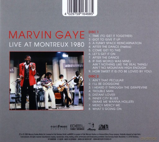 Marvin Gaye: Live At Montreux 1980 (digipack) [2CD]