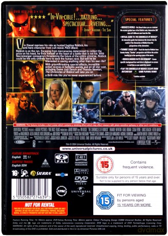 The Chronicles Of Riddick (Kroniki Riddicka) [DVD]