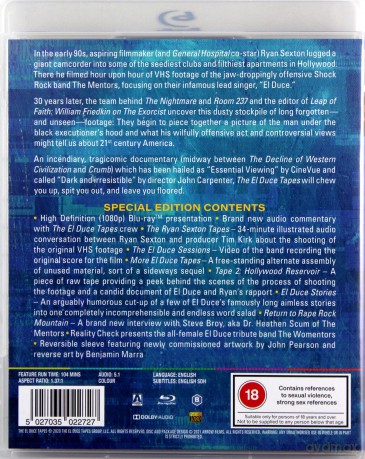 The El Duce Tapes [Blu-Ray]