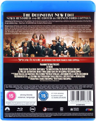 The Godfather Coda: The Death of Michael Corleone (Ojciec chrzestny III) [Blu-Ray]