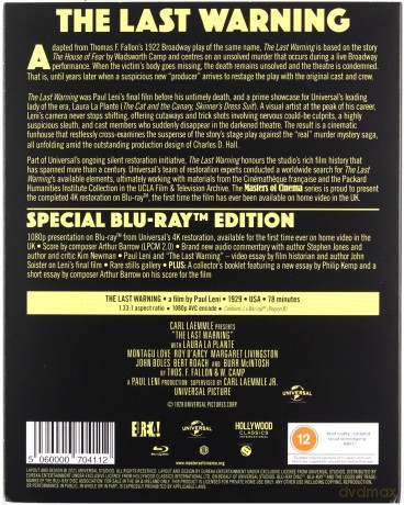 The Last Warning (Ostrzegam!) [Blu-Ray]