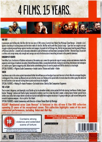 The Liam Neeson Film Collection: Kingdom of Heaven / Rob Roy / Taken / The A-Team (Królestwo Niebieskie / Drużyna A) [4DVD]