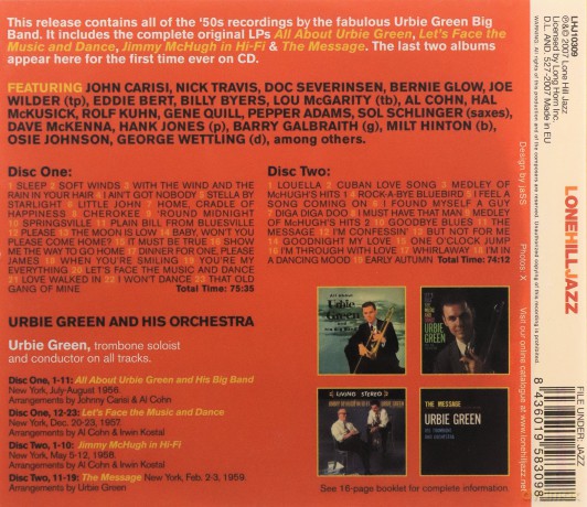 Urbie Green Big Band: Complete 1956-59 Recordings [2CD]